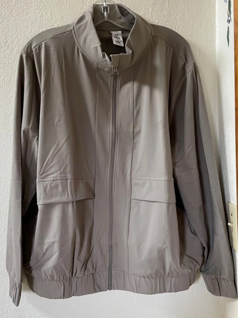 NWT Member's Mark Taupe Pullover Jacket Size XL